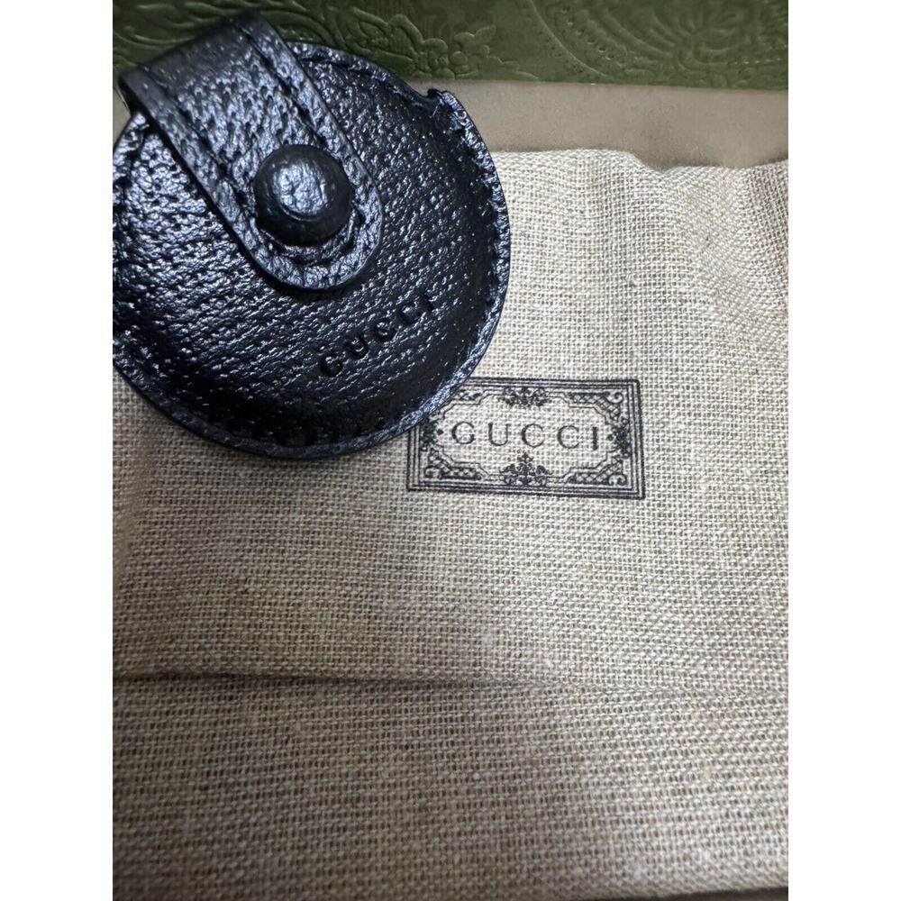 GUCCI HOLDER FOR AIRTAG in BLACK New In Box